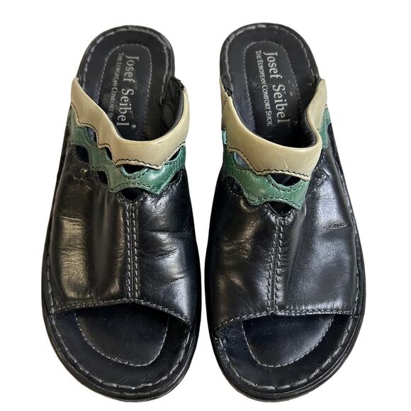 Josef Seibel Womens European Comfort Sandals Slides Open Toe Size EU 39/US 8-8.5 - Picture 1 of 10